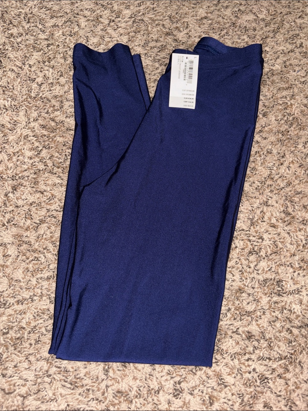 American Apparel Dark Blue Stretch Leggings